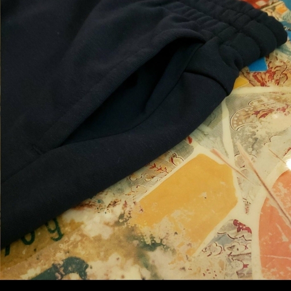 Adidas Kids Black Joggers with White Logo - Picture 10 of 12